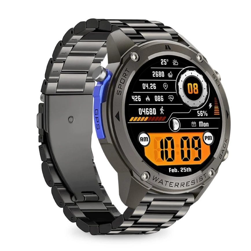Aligator AW12BK - смарт-годинник Watch GPS 500 mAh IP69K чорний
