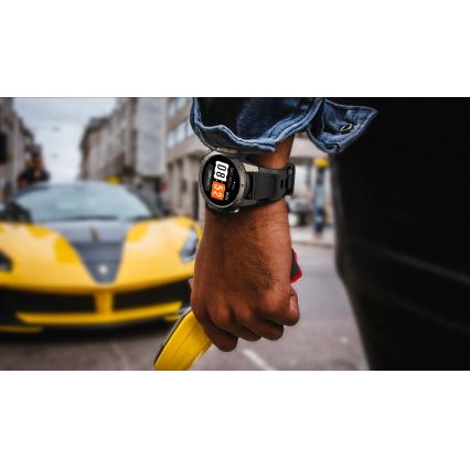 Aligator AW12BK - Умные часы с GPS, 500 мА·ч, IP69K, чёрные