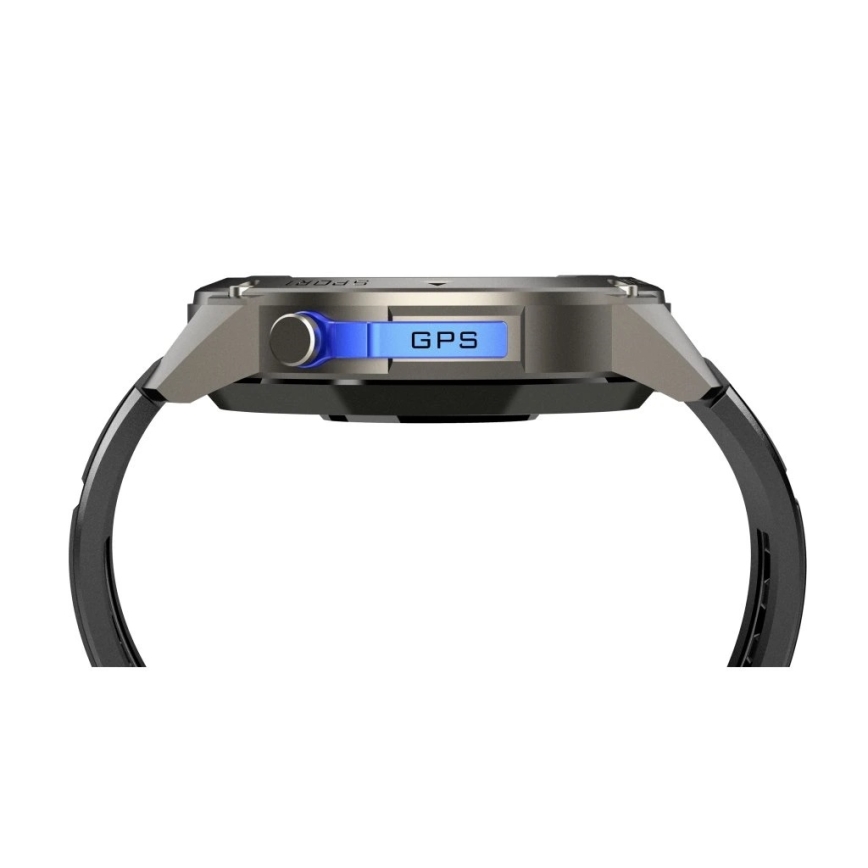 Aligator AW12BK - Умные часы с GPS, 500 мА·ч, IP69K, чёрные