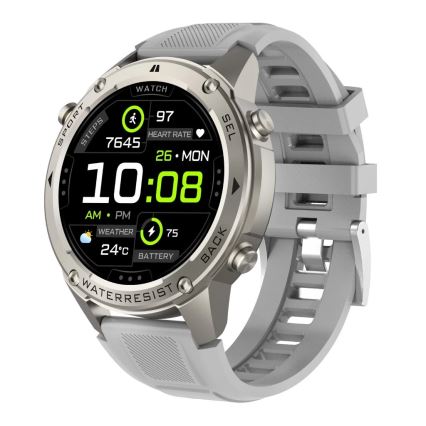Aligator AW12SR - Розумний годинник Watch GPS 500 mAh IP69K срібний