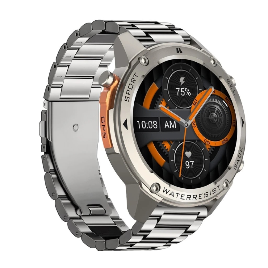 Aligator AW12SR - Розумний годинник Watch GPS 500 mAh IP69K срібний
