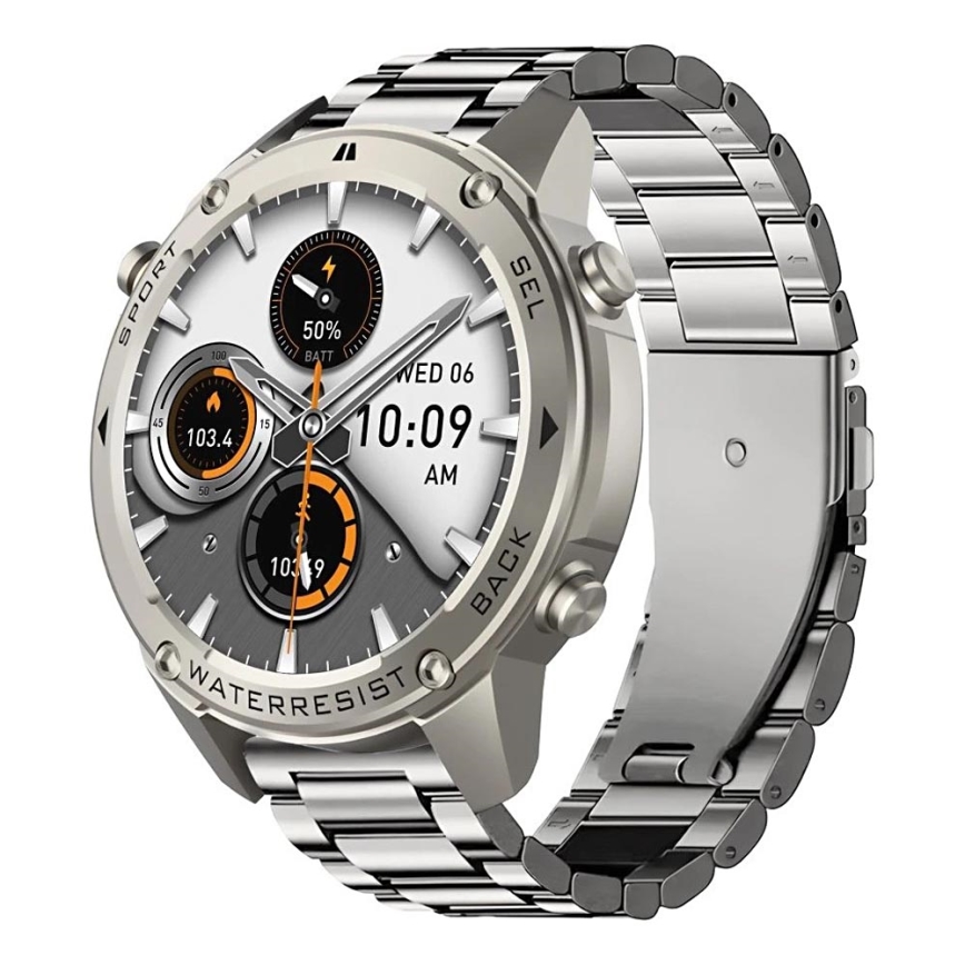 Aligator AW12SR - умные часы Watch GPS 500 мА·ч IP69K серебристые