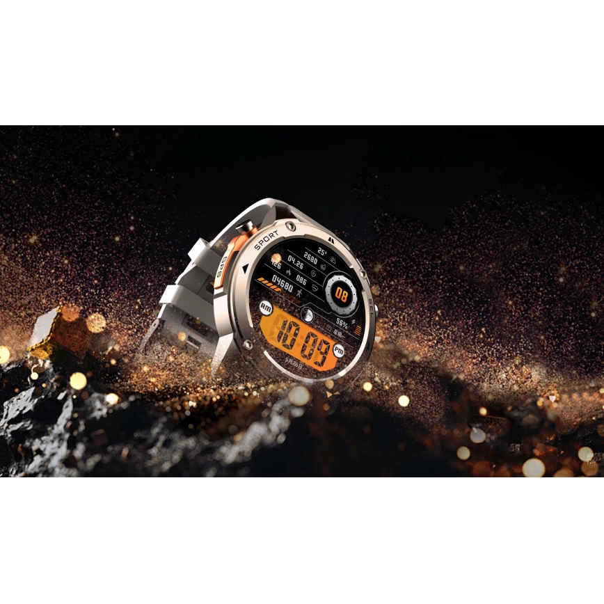 Aligator AW12SR - умные часы Watch GPS 500 мА·ч IP69K серебристые
