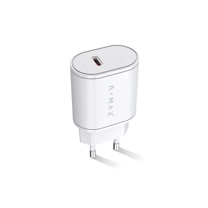 Aligator AX0001V - адаптер быстрой зарядки A-MAX Power Delivery 20 Вт USB-C, белый