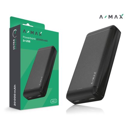Aligator AX0004 - портативный аккумулятор A-MAX 20000 мАч 3,7 В, чёрный