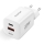Aligator CHPD0020 - Адаптер быстрой зарядки GaN с поддержкой USB Power Delivery (PD), 33 Вт, USB-A + USB-C, белый
