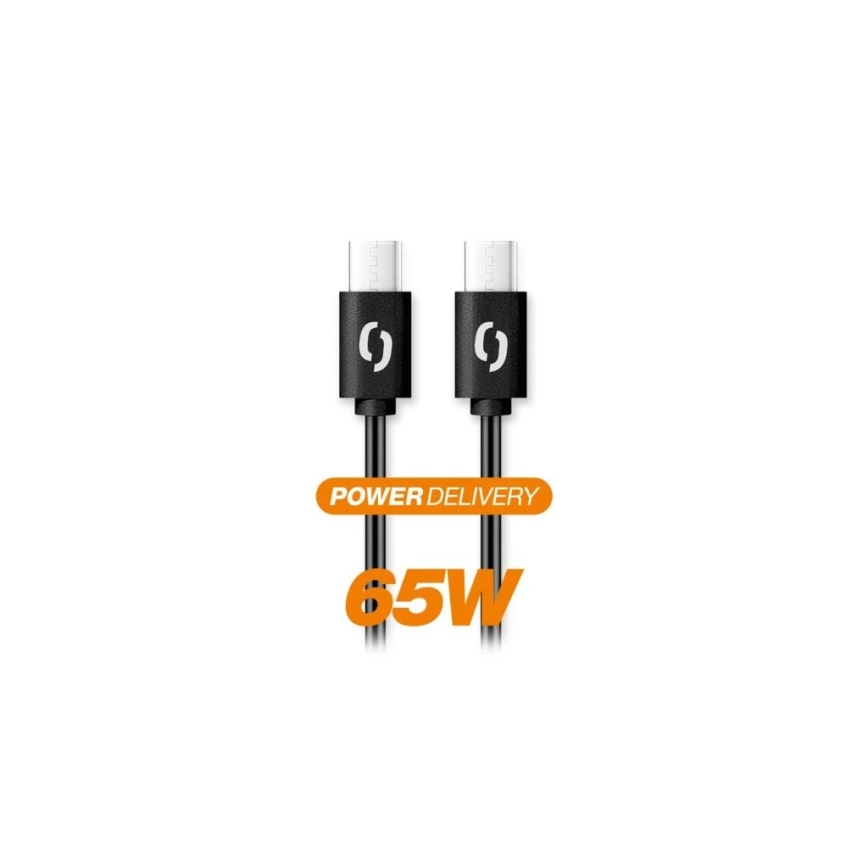 Aligator DATKP48 - USB кабель USB-C / USB-C 65 Вт Power Delivery 1,5 м чёрный