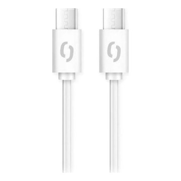 Aligator DATKP49 - USB-кабель USB-C / USB-C, 65 Вт з підтримкою Power Delivery, 1,5 м, білий