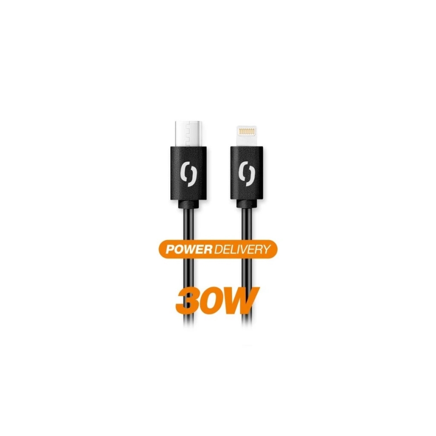 Aligator DATKP50 - USB-кабель USB-C / Lightning 30 Вт Power Delivery 1,5 м чорний