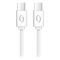 Aligator DATKP59 - USB-кабель USB-C/USB-C 65 Вт Power Delivery, 2,5 м, білий