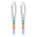 Aligator DATKP63 - USB-кабель USB-C / Lightning с LED-подсветкой, 30 Вт Power Delivery, 1,2 м