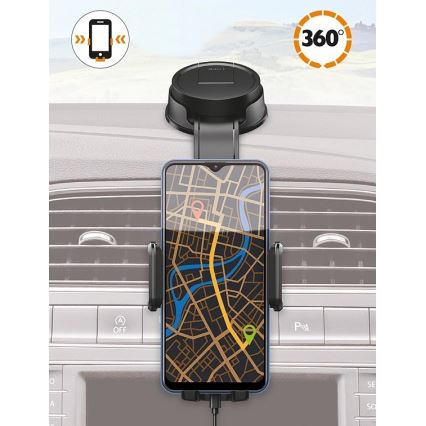 Aligator HA25 - автомобильный держатель для телефона с гибкой штангой, черный