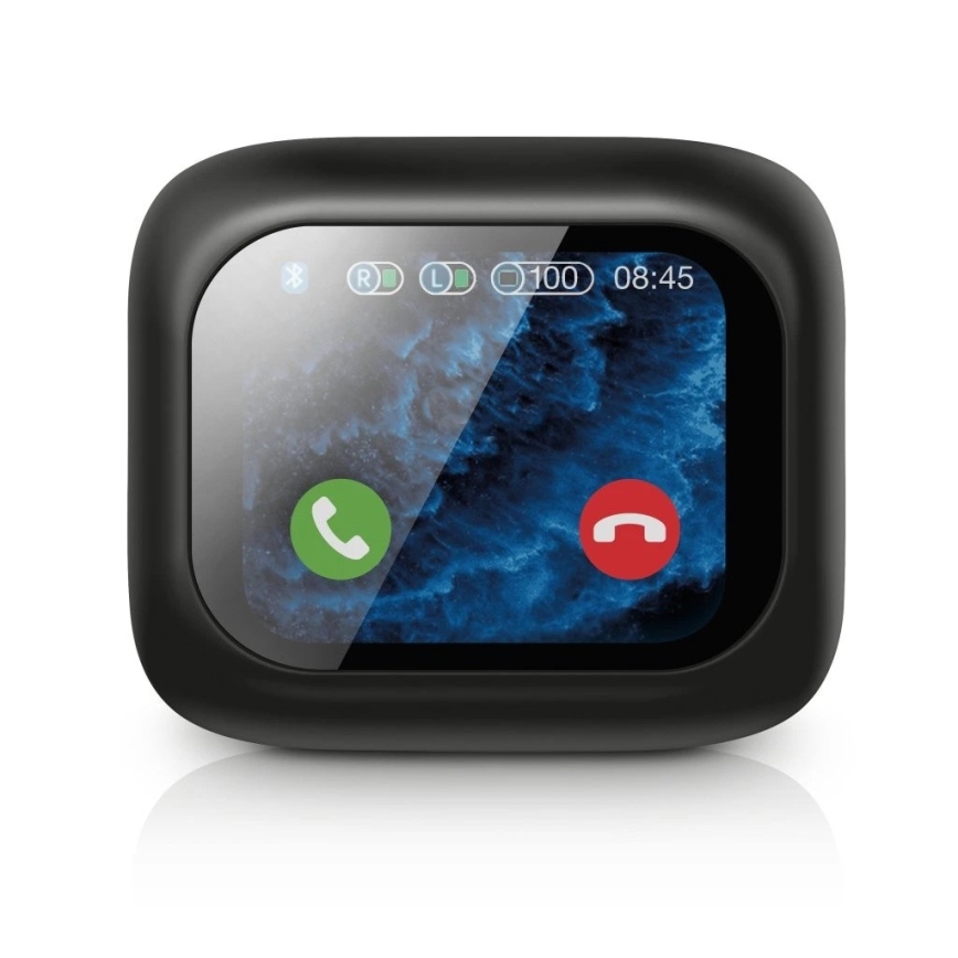 Aligator TWS07 - беспроводные наушники Pods с LCD и ANC, 400 мАч + 2×40 мАч, IP30, чёрные