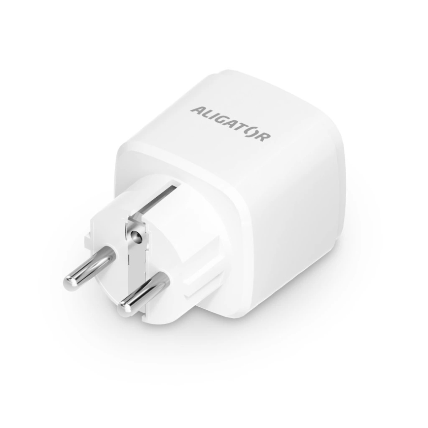 Aligator WAL001 - Розумна розетка 3680W/230V/Тип E/16A Wi-Fi Tuya