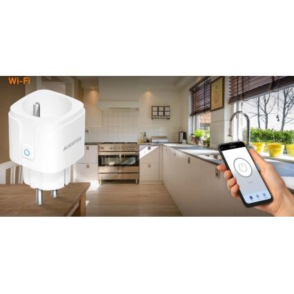 Aligator WAL001 - Умная розетка 3680 Вт/230 В/Тип E/16 А Wi‑Fi Tuya
