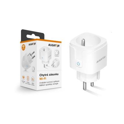 Aligator WAL001 - Умная розетка 3680 Вт/230 В/Тип E/16 А Wi‑Fi Tuya