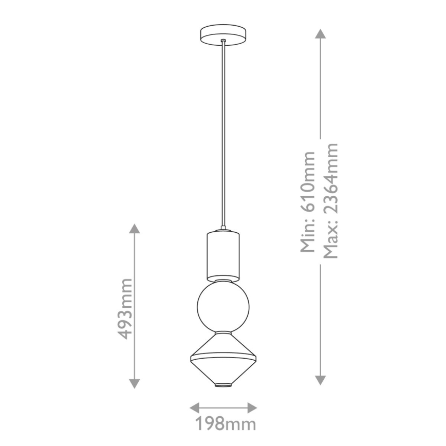 Alora Mood - подвесная LED-люстра на тросе BIJOU LED/20W/230V 3000K золотая