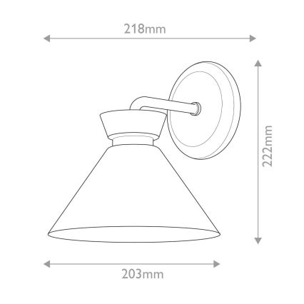 Alora Mood - Настінний світильник HALSTON 1xE14/40W/230V золотий