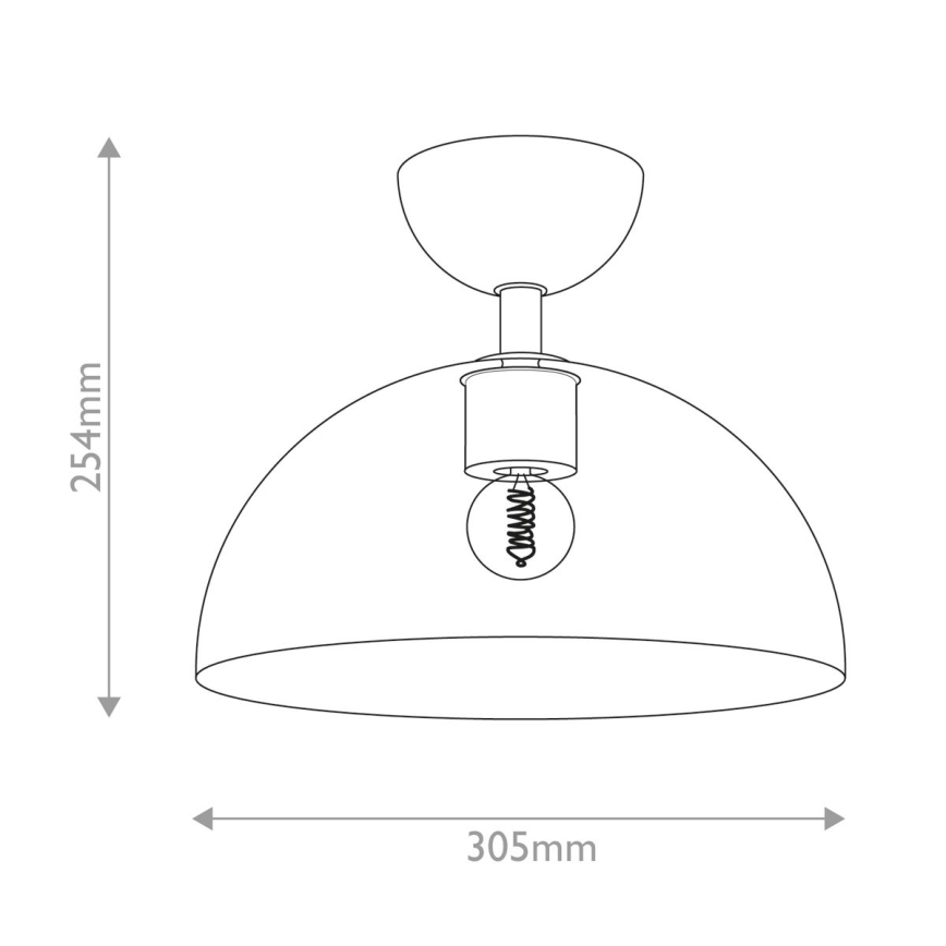 Alora Mood - Стельовий світильник JUDE 1xE27/60W/230V діаметр 30,5 cm латунний