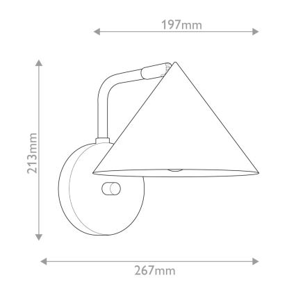 Alora Mood - Настенный светильник REMYCK 1xE27/60W/230V золотой