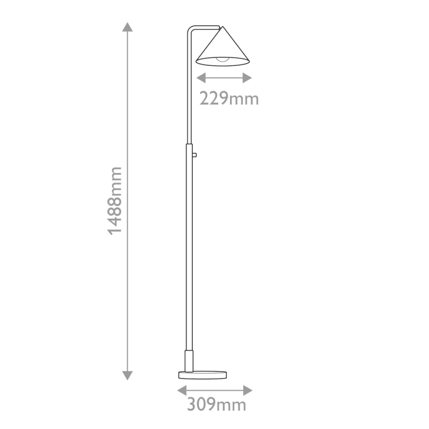 Alora Mood - Напольная лампа REMYCK 1xE27/60W/230V золотая