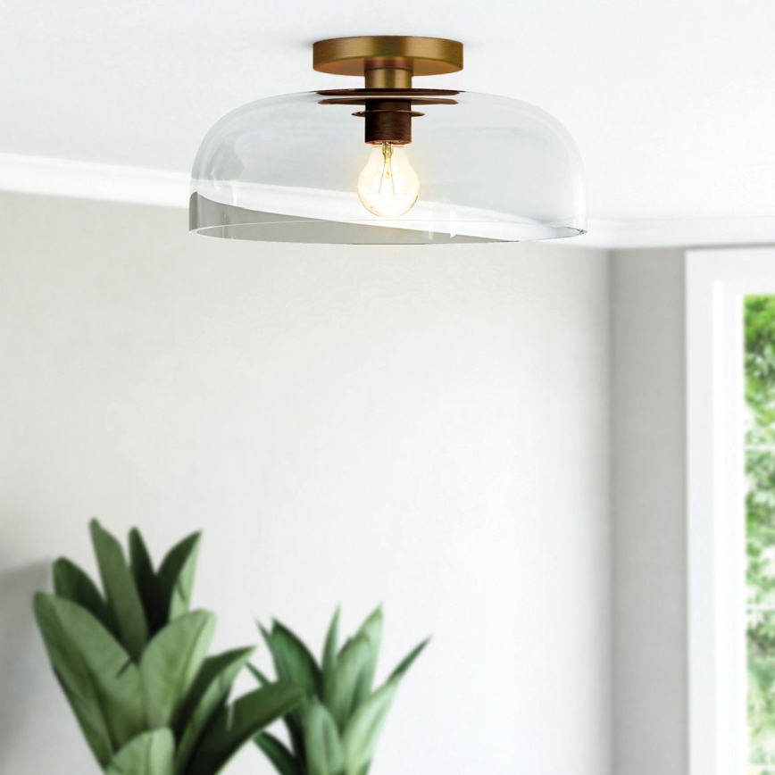 Alora Mood ALM-SYLVIA-SF-BG-CL - Стельовий світильник SYLVIA 1xE27/60W/230V золотий