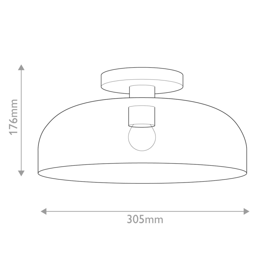 Alora Mood ALM-SYLVIA-SF-BG-CL - Стельовий світильник SYLVIA 1xE27/60W/230V золотий