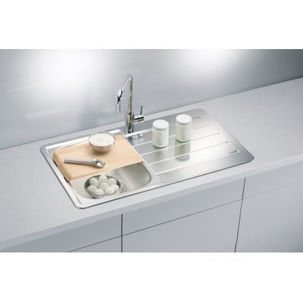 ALVEUS 1065560 - Кухонная раковина LINE 86x50 см матовая сталь/сатин