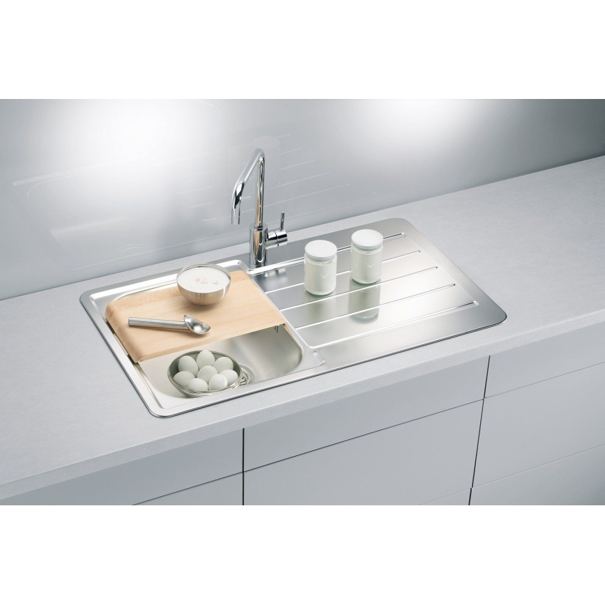 ALVEUS 1065560 - Кухонная раковина LINE 86x50 см матовая сталь/сатин