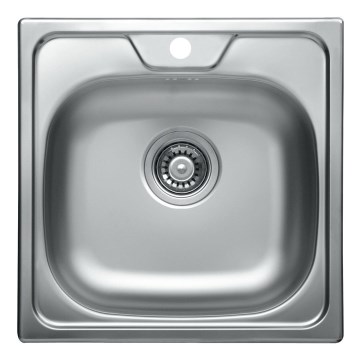 ALVEUS 1074634 - Кухонная раковина ALLUX 48x48 см матовая сталь/сатин