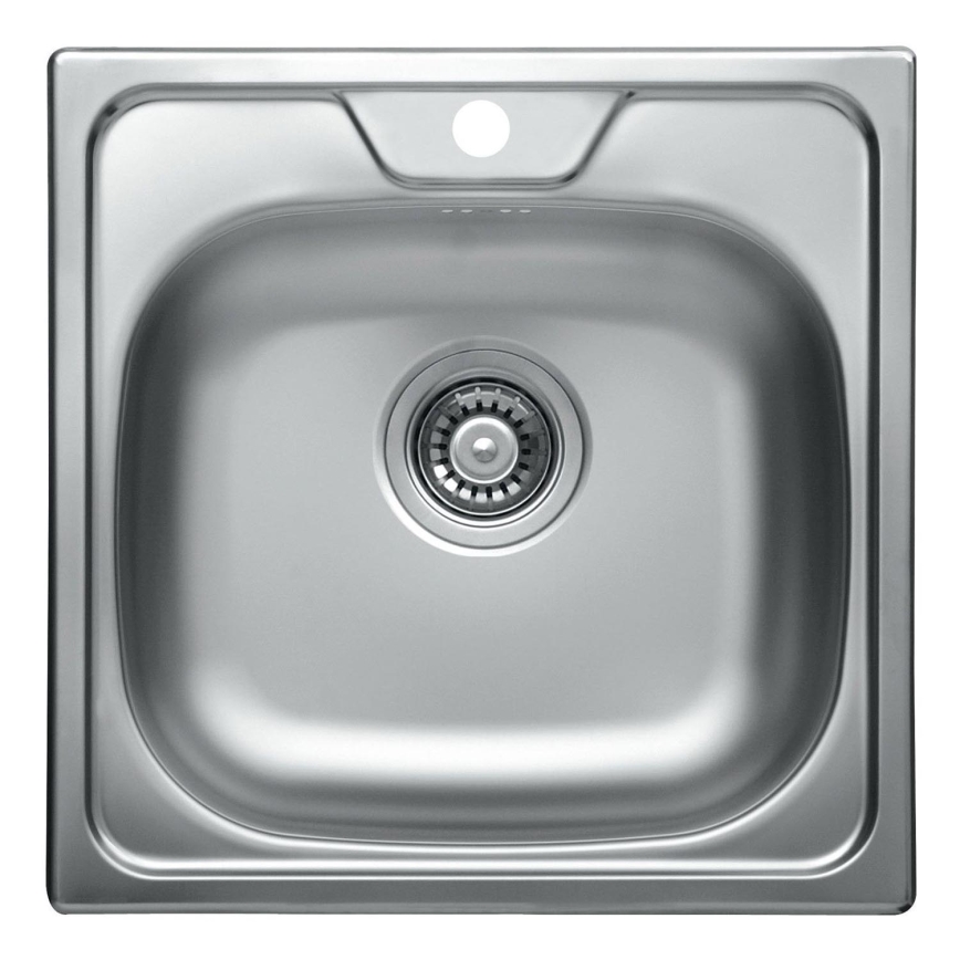 ALVEUS 1074634 - Кухонная раковина ALLUX 48x48 см матовая сталь/сатин