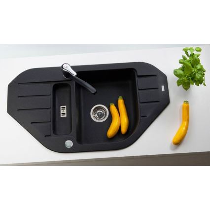 ALVEUS 1090940 - Кухонная раковина NIAGARA 90x50 см гранит/черный