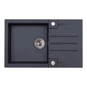 ALVEUS 1090942 - Кухонная раковина ROCK 78x48 см гранит/черный