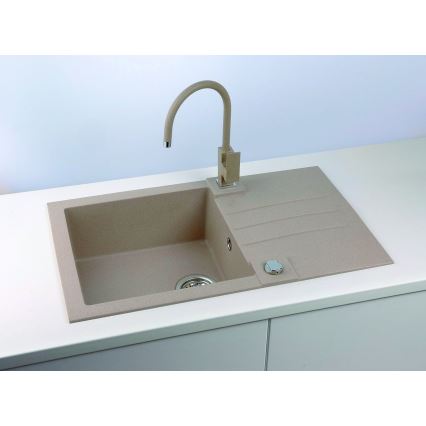 ALVEUS 1090946 - Кухонная раковина ROCK 78x48 см гранит/бежевый
