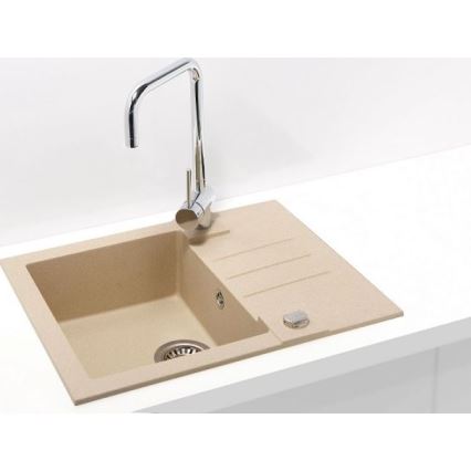 ALVEUS 1090950 - Кухонная раковина ROCK 59,5x47,5 см гранит/бежевый