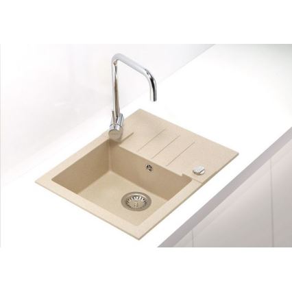 ALVEUS 1090950 - Кухонная раковина ROCK 59,5x47,5 см гранит/бежевый