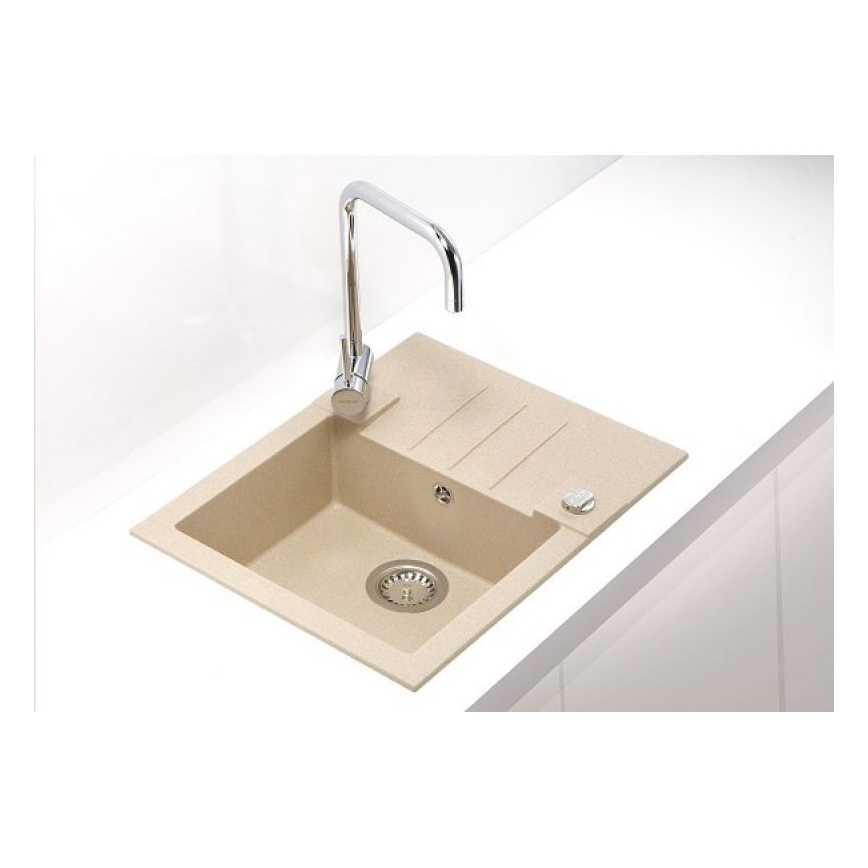 ALVEUS 1090950 - Кухонная раковина ROCK 59,5x47,5 см гранит/бежевый