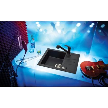 ALVEUS 1090951 - Кухонна мийка ROCK 59,5x47,5 см граніт/чорний