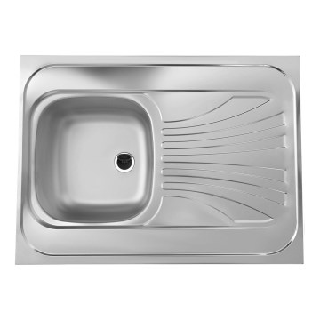 ALVEUS 1095618 - Кухонная мойка CLASSIC 80×60 см, нержавеющая сталь, сатинированная отделка, без бортика, поворотная