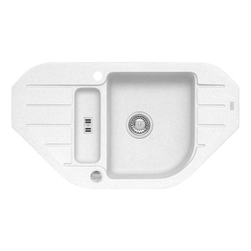 ALVEUS 1100889 - Кухонная раковина NIAGARA 90x50 см гранит/белый