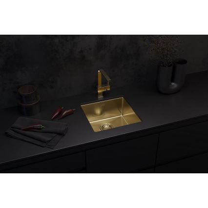 ALVEUS 1103319 - Кухонна мийка QUADRIX 45x45 см monarch золотий