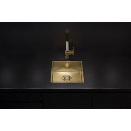 ALVEUS 1103319 - Кухонная раковина QUADRIX 45x45 см монарший золотистый