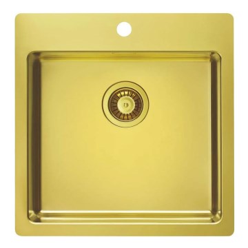 ALVEUS 1106867 - Кухонная раковина PURE 52,5x51,5 см монарший золотистый