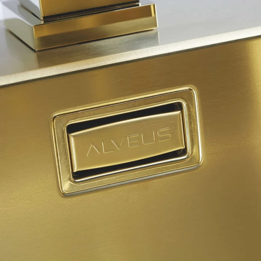ALVEUS 1106867 - Кухонная раковина PURE 52,5x51,5 см монарший золотистый
