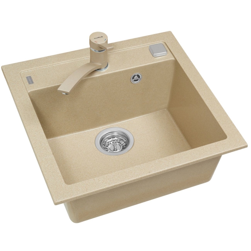 ALVEUS 1107889 - Кухонна мийка FORMIC 52x51 см граніт/бежевий