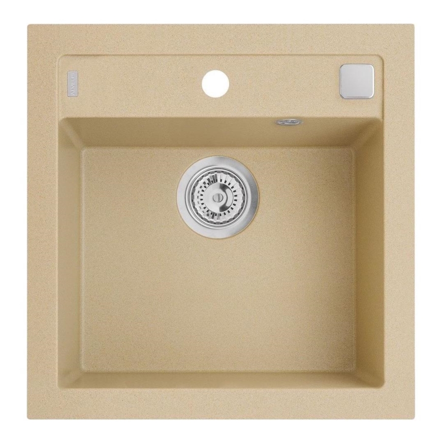 ALVEUS 1107889 - Кухонная раковина FORMIC 52x51 см гранит/бежевый