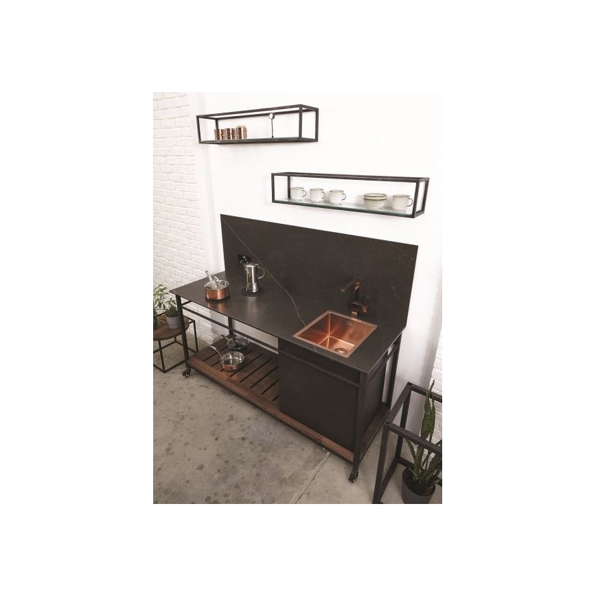 ALVEUS 1122689 - Кухонная раковина QUADRIX 45x45 см монарший медный