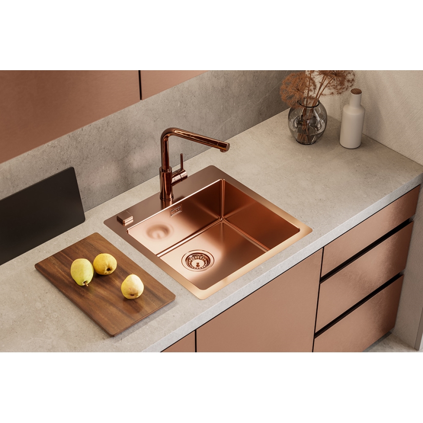 ALVEUS 1122708 - Кухонна мийка PURE 52,5x51,5 см monarch мідь