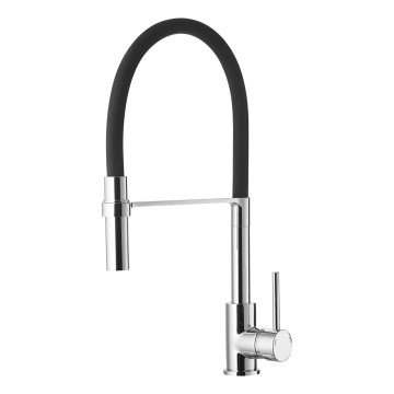 ALVEUS 1129024 - Смеситель для мойки с гибким изливом ELIA 45 см блестящий хром/черный