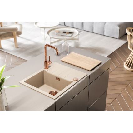 ALVEUS 1132019 - Кухонная раковина CADIT 59x50 см гранит/бежевый